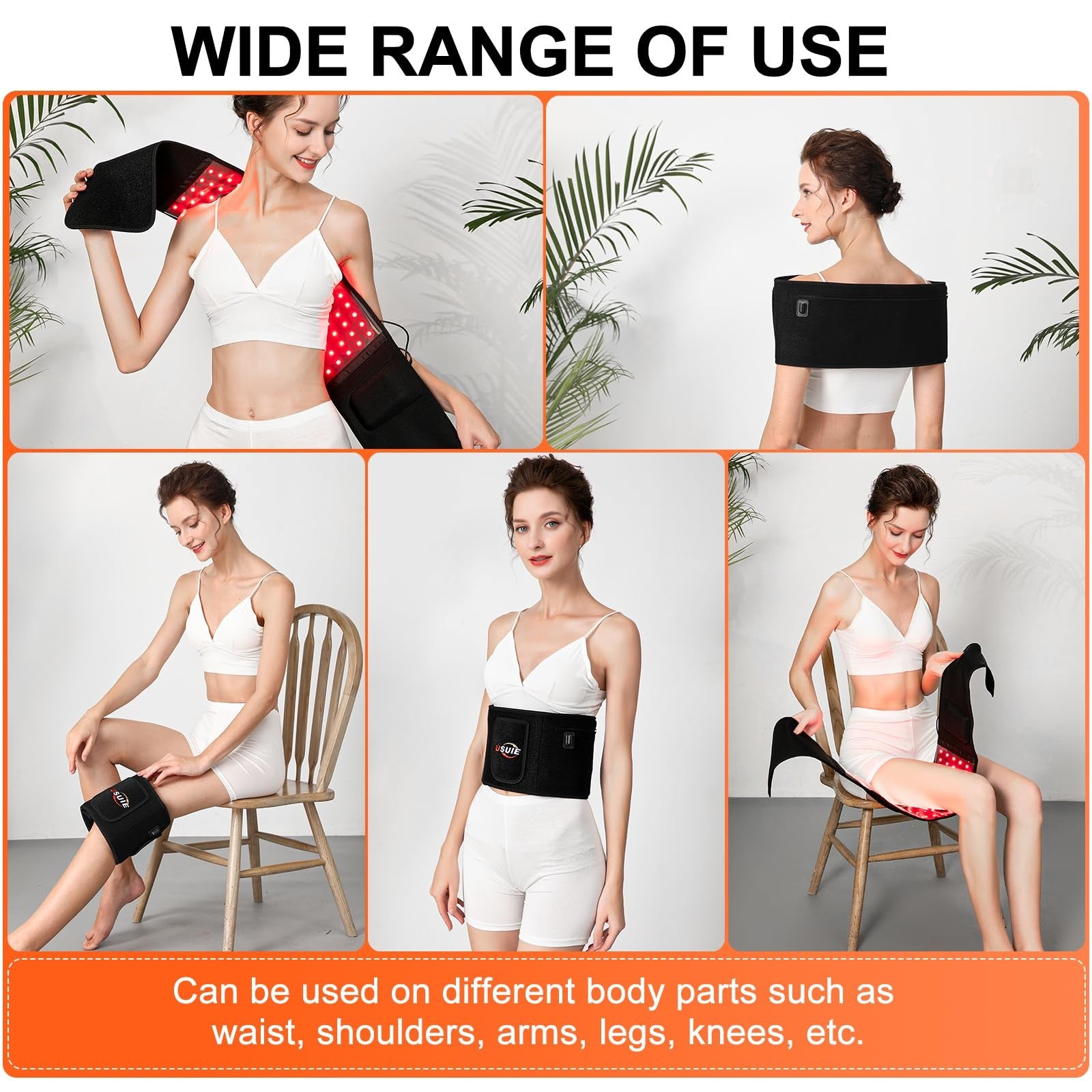 Usuie Red Light Therapy Belt, Infrared Light Therapy Wrap Red Light Th