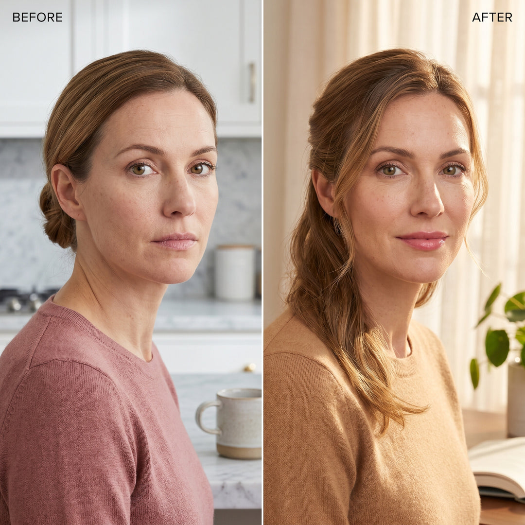 Before and after lip transformation: Anna 48, 4 weeks of THE ICON